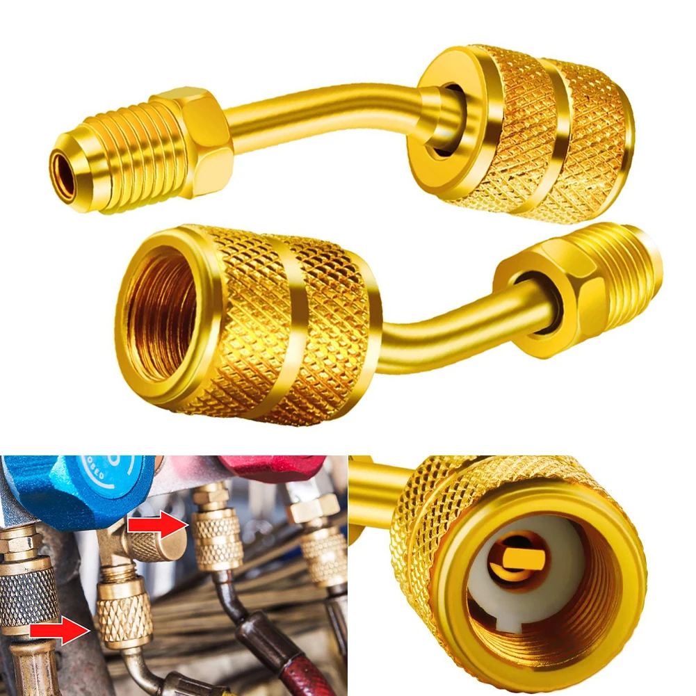 2 PCS 5/16" SAE Female To 1/4" Male Charging Port Adapter For A/C HVAC R410a R22 Gauge Hose Vacuum Pump Adapter Accessories
2 PCS 5/16" SAE Female To 1/4" Male Charging Port Adapter For A/C HVAC R410a R22 Gauge Hose Vacuum Pump Adapter Accessories