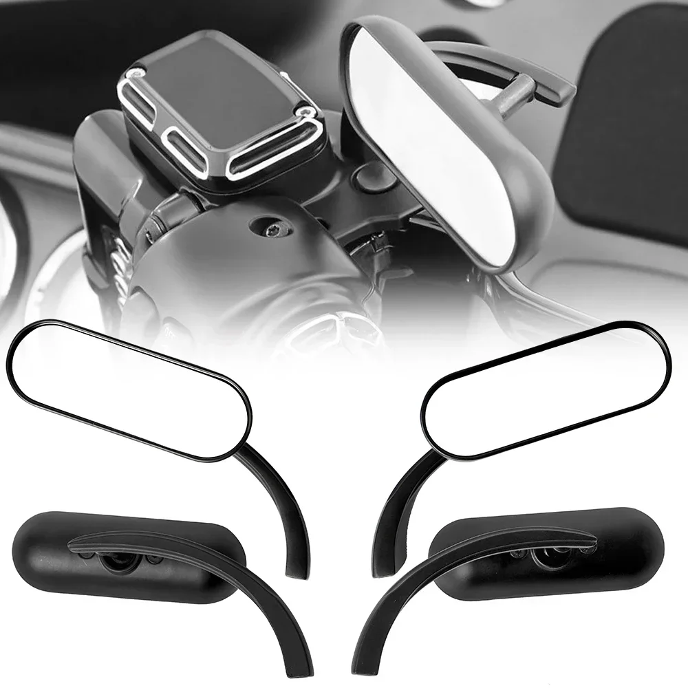 For Harley Touring Electra Glide Dyna Fatboy Softail Sportster XL Motorcycle Left +Right Mini Oval Mirror 8mm&10mm Black Mirrors
For Harley Touring Electra Glide Dyna Fatboy Softail Sportster XL Motorcycle Left +Right Mini Oval Mirror 8mm&10mm Black Mirrors