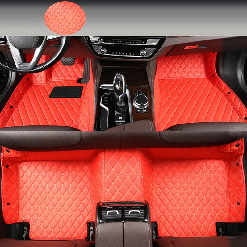 

WZBWZX 5D Custom Leather Full Set Car Floor Mats For Kia All Models Rio Sportage Cerato K2 K3 K4 K5 Carnival Auto Accessories