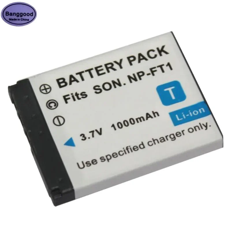 

3.7V 1000mAh NP-FT1 NPFT1 NP FT1 Digital Camera Battery Pack For SONY DSC- T1 T3 T11 T33 T5 T9 T10 T50 TM2 L1 M1