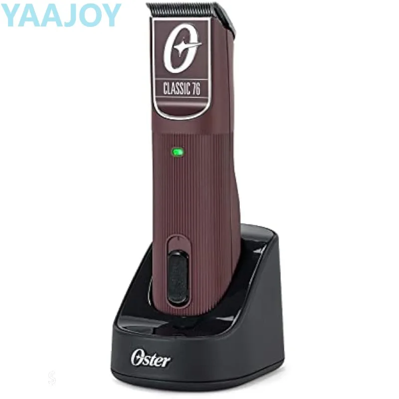 Oster Professional Cordless Hair Clippers, Classic 76 for Barbers and Hair Cutting with Detachable Blade, Burgundy 
Oster Professional Cordless Hair Clippers, Classic 76 for Barbers and Hair Cutting with Detachable Blade, Burgundy