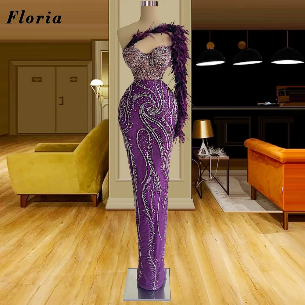Floria Middle East Beading Feathers Evening Dresses Special Dress Women Celebrity Dress Dubai Mermaid Long Wedding Party Gowns
Floria Middle East Beading Feathers Evening Dresses Special Dress Women Celebrity Dress Dubai Mermaid Long Wedding Party Gowns