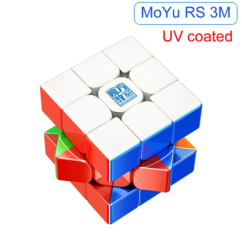 

MoYu RS3M 3x3x3 Магнитный магический куб с УФ покрытием 3x3 магниты Профессиональный Нео скоростной куб головоломка антистресс игрушки для детей