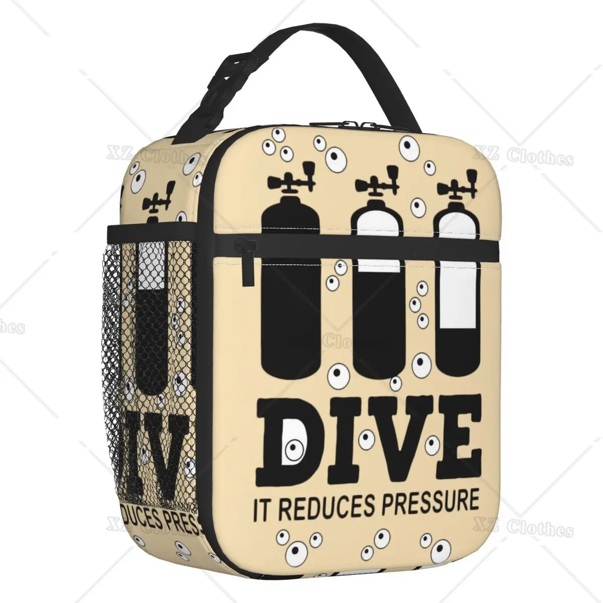 

Scuba Diving Insulated Lunch Bag for Men Women Kids Portable Dive Diver Quote Cooler Thermal Lunch Box Tote School Picnic Trip
