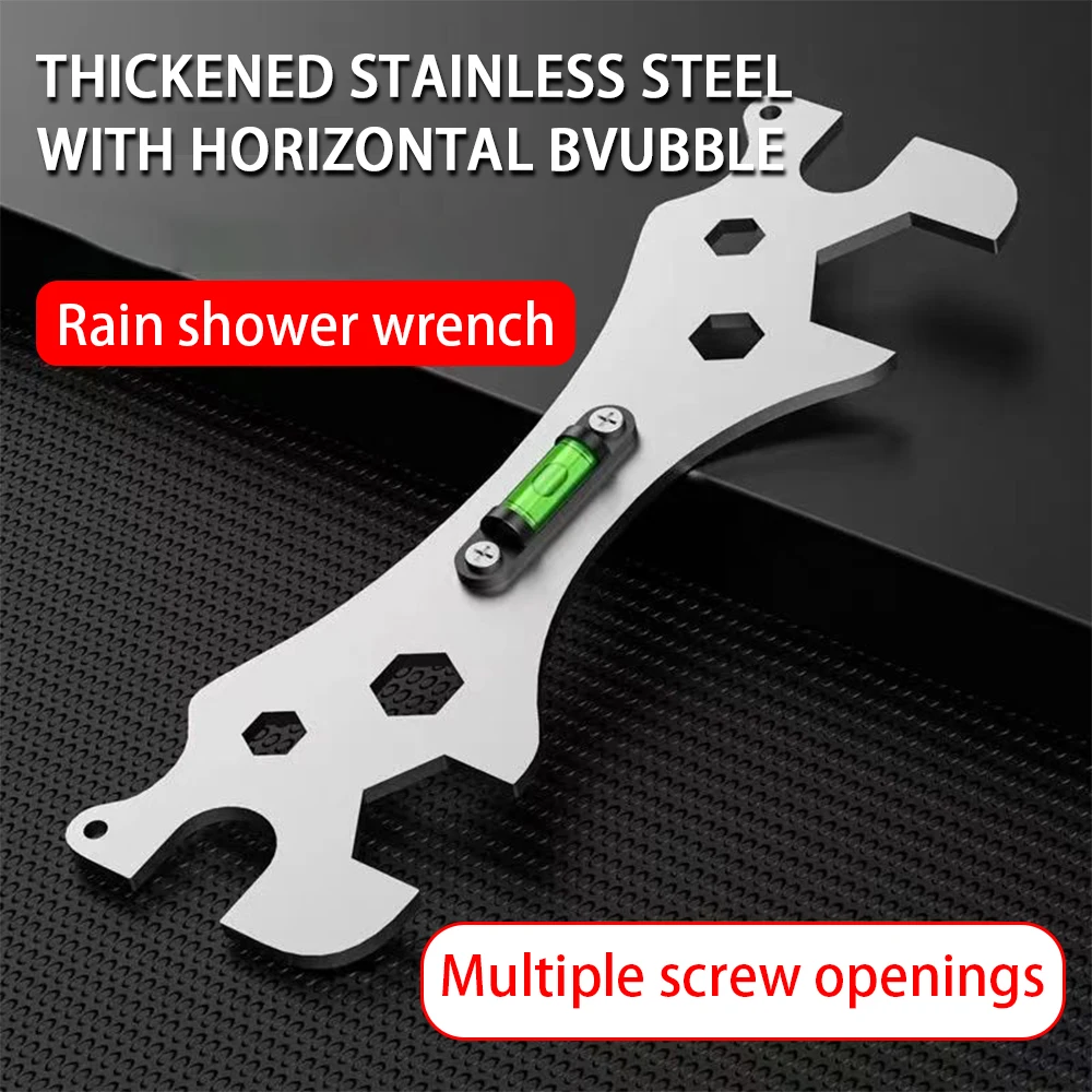 Multifunctional Wrench Bend Angle Leveling Wrench Shower Faucet Universal Repair Wrench Bathroom Installation Maintenance Tool
Multifunctional Wrench Bend Angle Leveling Wrench Shower Faucet Universal Repair Wrench Bathroom Installation Maintenance Tool