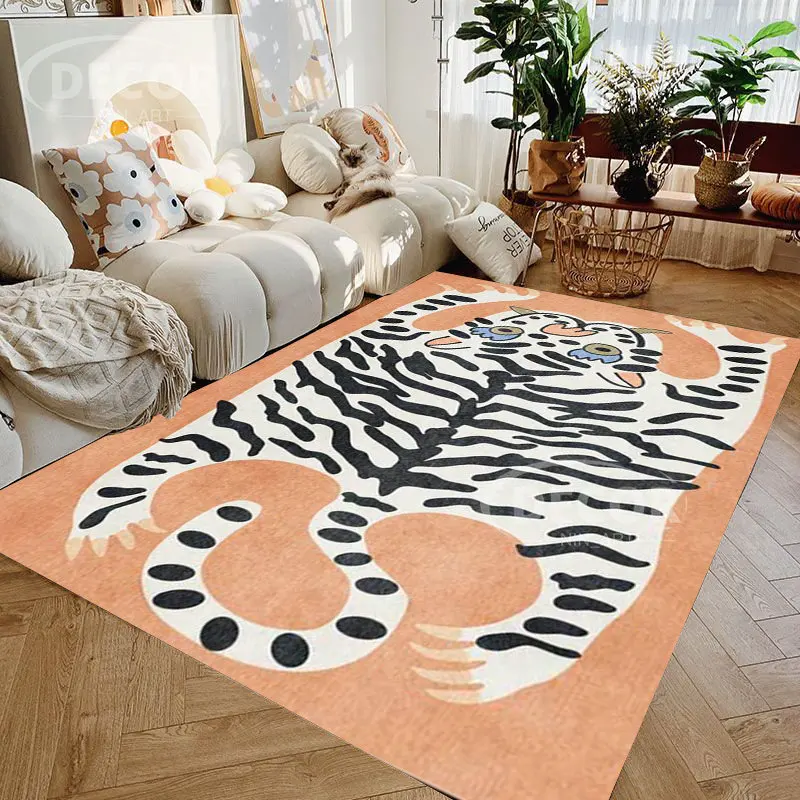Nordic Abstraction Felt Carpet for Living Room Animal Tiger Bedroom Soft Mat Home Floor Mats Christmas Decor Living Room Rugs
Nordic Abstraction Felt Carpet for Living Room Animal Tiger Bedroom Soft Mat Home Floor Mats Christmas Decor Living Room Rugs