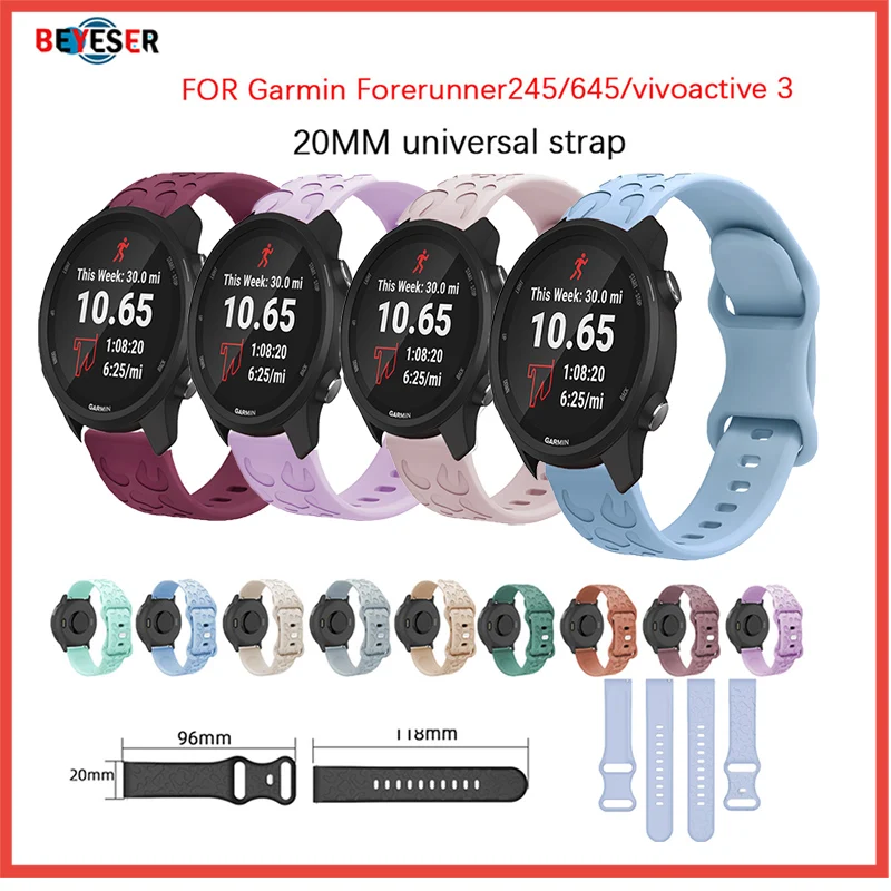 Модный силиконовый ремешок для часов с леопардовым принтом для Garmin Forerunner245/645/vivoactive 3/Galaxy Watch 6, аксессуары для часов
Модный силиконовый ремешок для часов с леопардовым принтом для Garmin Forerunner245/645/vivoactive 3/Galaxy Watch 6, аксессуары для часов