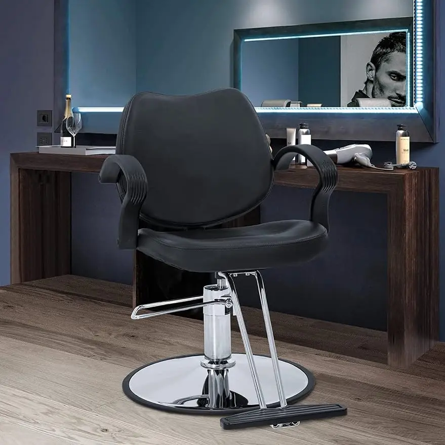 

Sentiment 360 Degrees Rolling Swivel Barber Salon Styling Adjustable Hydraulic Beauty Shampoo Hairdressing Chair for Men and Wom