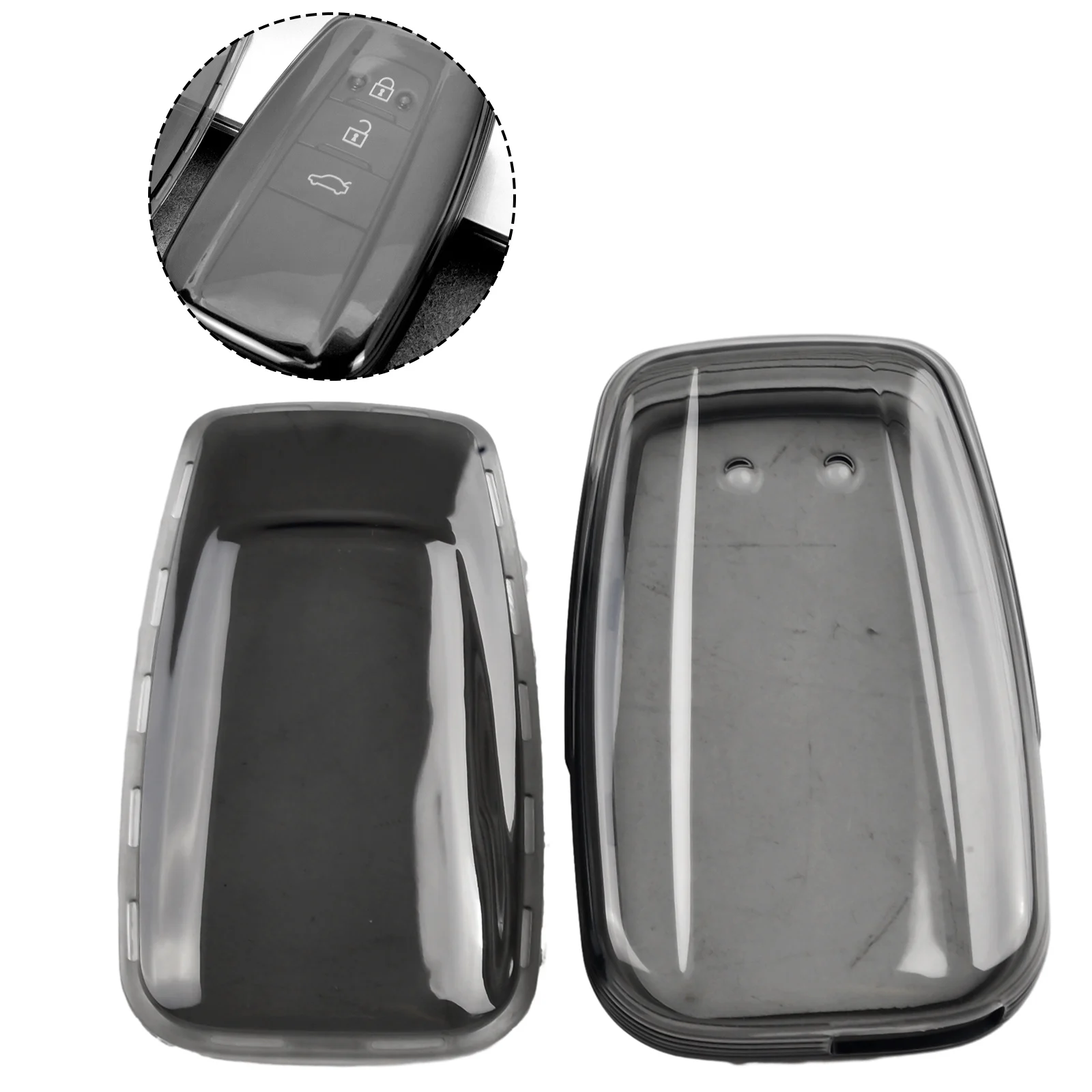 1Pc Car Key Fob Case Cover For Toyota For Highlander For RAV4 Black Transparent Smart Car Case Cover Holder Accessories
1Pc Car Key Fob Case Cover For Toyota For Highlander For RAV4 Black Transparent Smart Car Case Cover Holder Accessories
