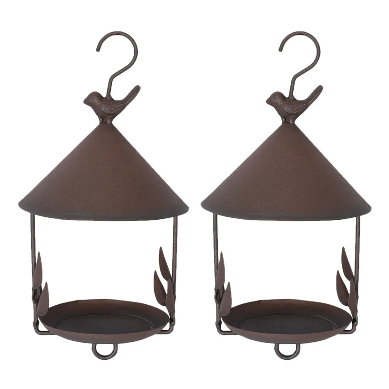 2X Bird Feeder Bird Outdoor Iron Rainproof Windproof Hanging Style Feeder For Various Pet Birds Feeding Supplies
2X Bird Feeder Bird Outdoor Iron Rainproof Windproof Hanging Style Feeder For Various Pet Birds Feeding Supplies