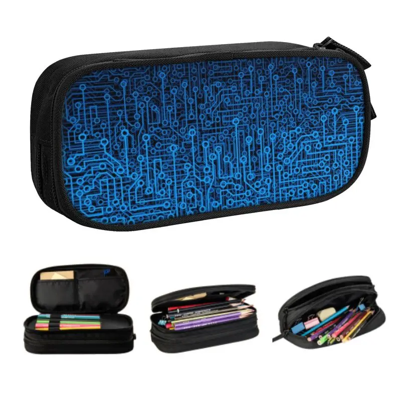 Reboot Blue Computer Circuit Board Pattern Pencil Case Girl Big Capacity Cpu Science Hacker Programmer Pencil Pouch School
Reboot Blue Computer Circuit Board Pattern Pencil Case Girl Big Capacity Cpu Science Hacker Programmer Pencil Pouch School