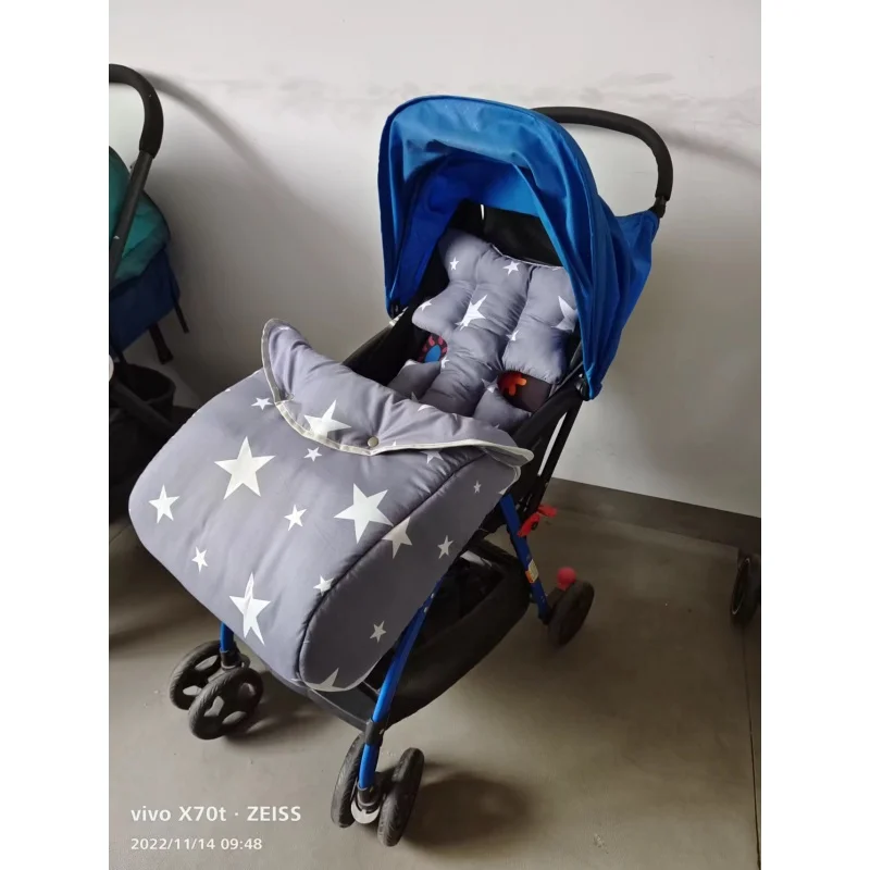 

Baby Stroller Sleeping Bag Autumn and Winter Warm Booties Stroller Footmuff Children's Cotton Cushion Universal Thickening