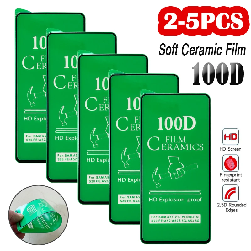 2-5Pcs 100D Soft Ceramic Film For Samsung Galaxy A01 A11 A21 A31 A41 A51 A71 A81 A91 M11 M21S M31S M51 Screen Protector HD/Matte
2-5Pcs 100D Soft Ceramic Film For Samsung Galaxy A01 A11 A21 A31 A41 A51 A71 A81 A91 M11 M21S M31S M51 Screen Protector HD/Matte