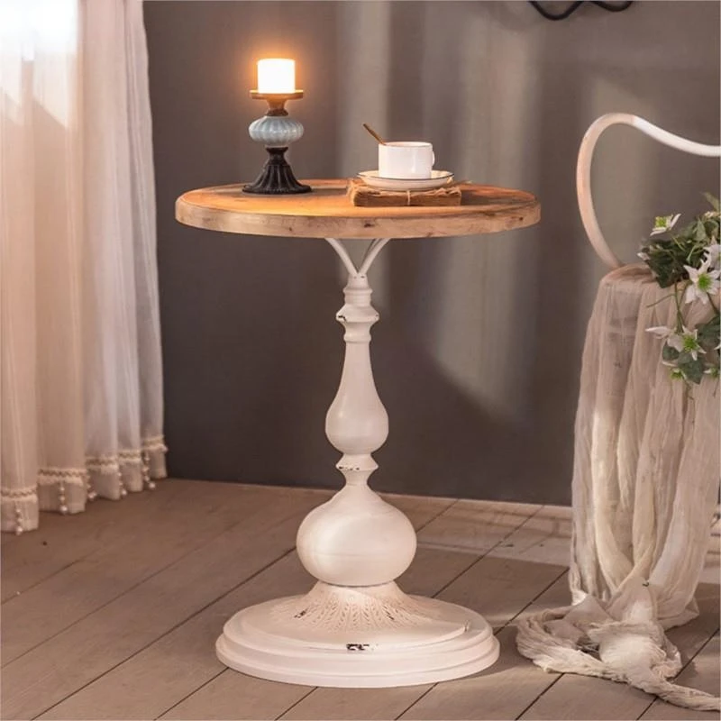 American Country Retro Coffee Table Small Round Table Wooden European Simple Homestay Small Apartment Wrought Iron Coffee Tables
American Country Retro Coffee Table Small Round Table Wooden European Simple Homestay Small Apartment Wrought Iron Coffee Tables