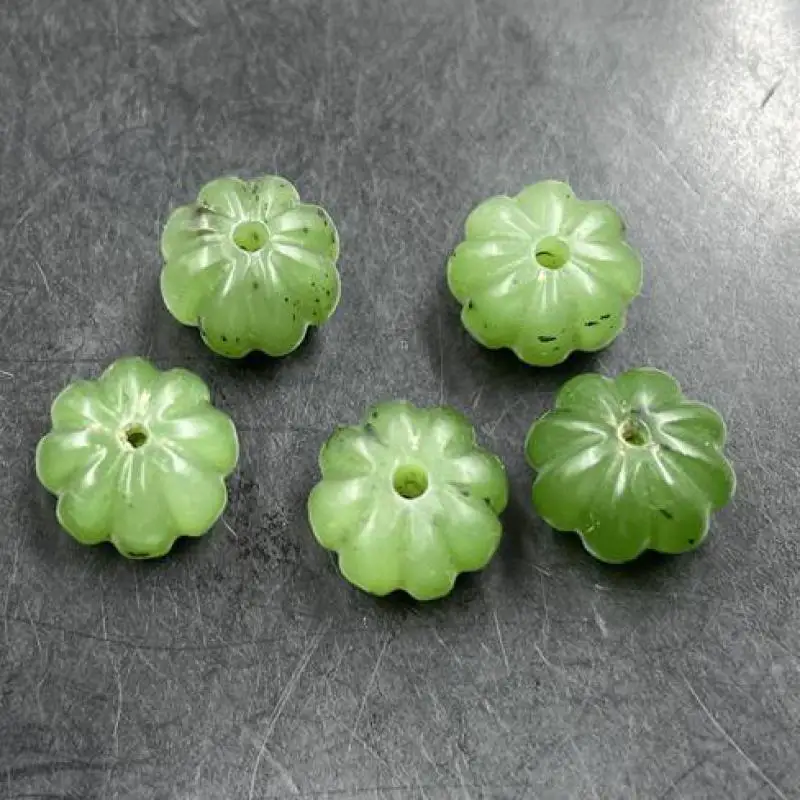 12mm Genuine Hetian Jades Green Nephrite Pumpkin Beads For Jewelry Making Diy String Bracelet Beaded Necklace Charms Accessories
12mm Genuine Hetian Jades Green Nephrite Pumpkin Beads For Jewelry Making Diy String Bracelet Beaded Necklace Charms Accessories
