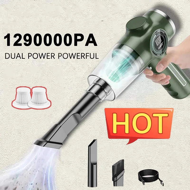 1290000Pa 5 In1 Wireless Car Vacuum Cleaner Portable Cordless Dust Handheld Car Home Rechargeable Powerful Electric Vacuum Tools
1290000Pa 5 In1 Wireless Car Vacuum Cleaner Portable Cordless Dust Handheld Car Home Rechargeable Powerful Electric Vacuum Tools
