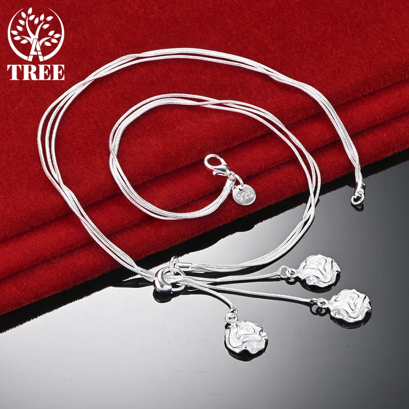 ALITREE 925 Sterling Silver Necklaces For Woman Tassel Flower Chain Lovers Trendy Party Wedding Birthday Banquet Fashion Jewelry
ALITREE 925 Sterling Silver Necklaces For Woman Tassel Flower Chain Lovers Trendy Party Wedding Birthday Banquet Fashion Jewelry