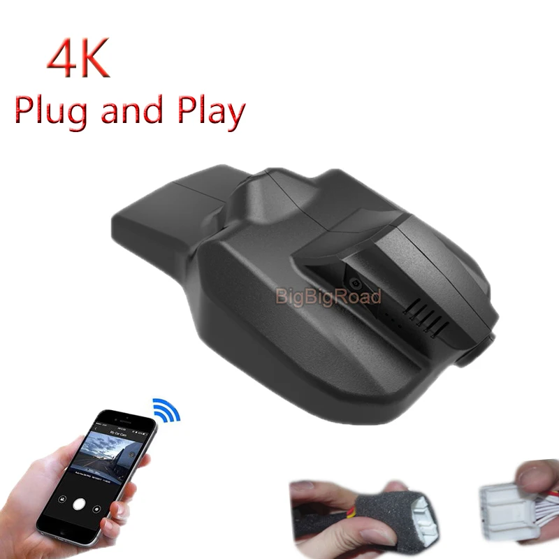 

4K Plug And Play For Geely Emgrand GT BoRui 2015 2016 2017 2018 2019 High Version Car Wifi DVR Video Recorder Dash Cam Camera