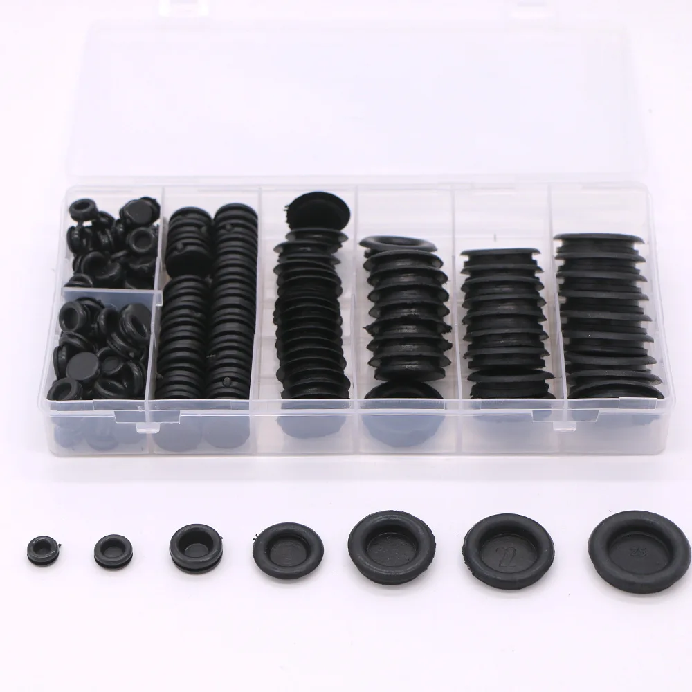 170pcs/1Set Waterproof Protect Wire Tool 7 Sizes Sealing Rubber Cables Grommet Kit Electrical Plugs Conductor Gasket Ring
170pcs/1Set Waterproof Protect Wire Tool 7 Sizes Sealing Rubber Cables Grommet Kit Electrical Plugs Conductor Gasket Ring