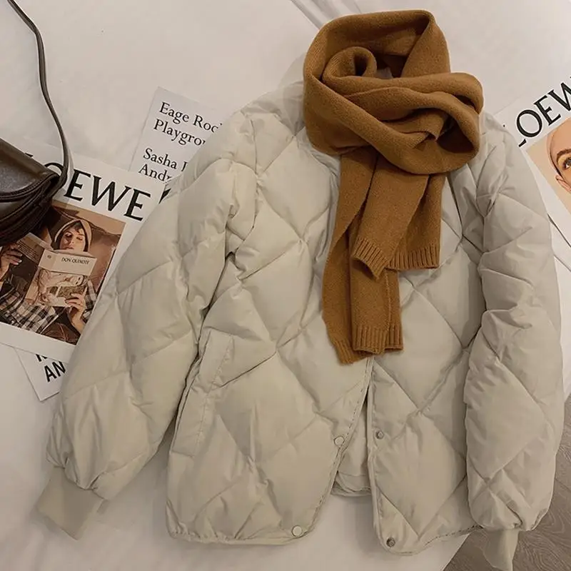 Light White Down Jacket for Women Short Diamond-shaped Lattice 2023 Autumn Winter New Down Coat Women Jackets Winter Jacket
Light White Down Jacket for Women Short Diamond-shaped Lattice 2023 Autumn Winter New Down Coat Women Jackets Winter Jacket