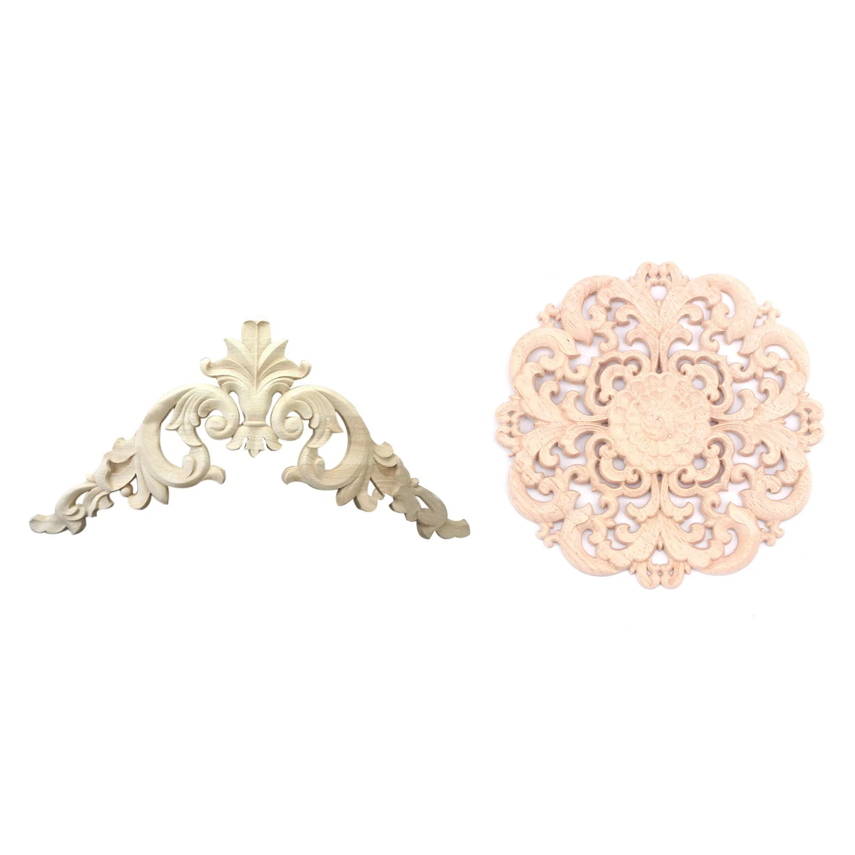 2Pcs Rubber Wood Carved Long Applique Unpainted Flower Walls Cabinets Door Decor Wood Color
2Pcs Rubber Wood Carved Long Applique Unpainted Flower Walls Cabinets Door Decor Wood Color