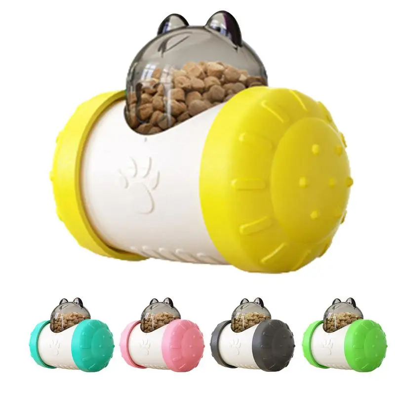 

Dog Treat Leaking Toy Dog Tumbler Toy Interactive Dog Food Puzzle Feeder Ball slow food cart for Puppy Cat IQ Training Playing