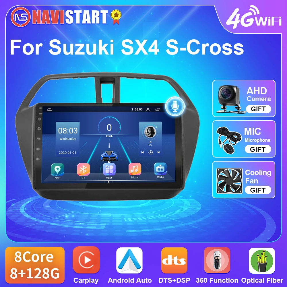 NAVISTART Android 10 Car Multimedia Player For Suzuki SX4 S-Cross 2012 - 2017 Carplay 4G WIFI BT Navigation GPS DSP 2 Din No DVD
NAVISTART Android 10 Car Multimedia Player For Suzuki SX4 S-Cross 2012 - 2017 Carplay 4G WIFI BT Navigation GPS DSP 2 Din No DVD