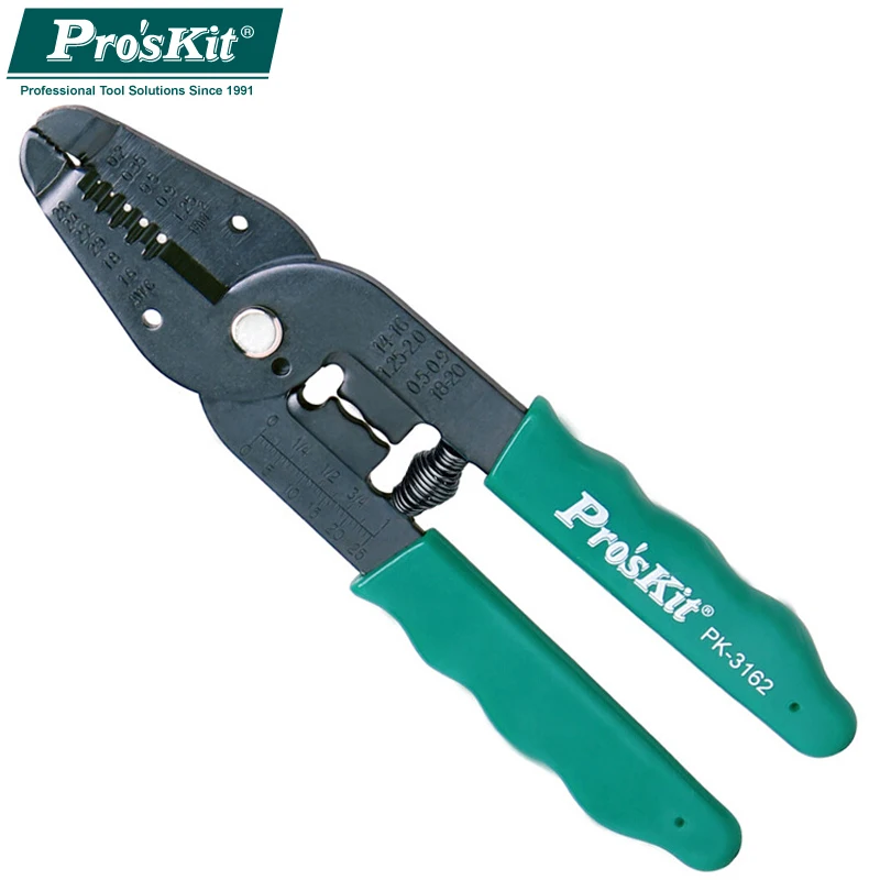 

Pro'sKit 7 in 1 Wire Stripping tool 8PK-3161/8PK-3162/8PK-3163 Multifunctional Crimping Stripping Pliers stripping trimming tool