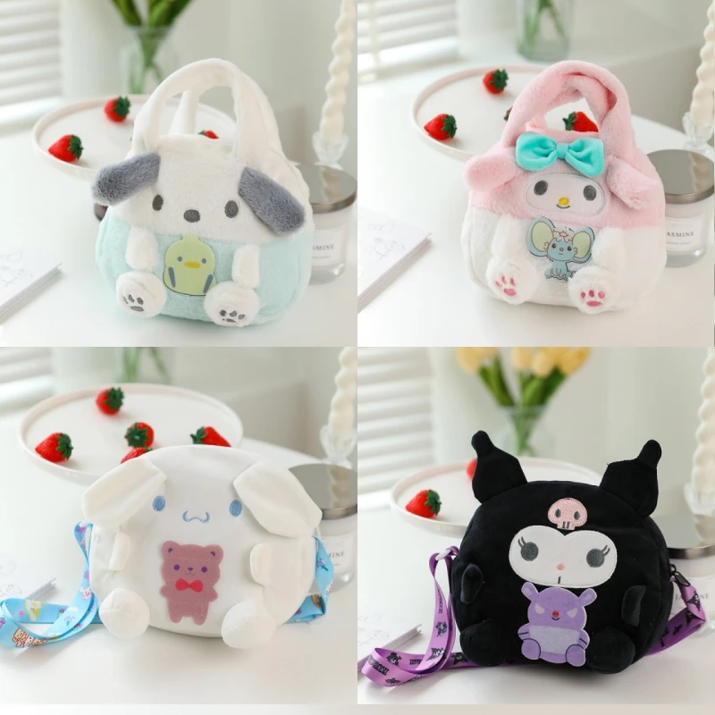 Kawaii Sanrio Plush Hello Kitty Melody Kuromi Women Tote Handbags Shoulder Bags Fashion Female Messenger Bags Purses Xmas Gifts
Kawaii Sanrio Plush Hello Kitty Melody Kuromi Women Tote Handbags Shoulder Bags Fashion Female Messenger Bags Purses Xmas Gifts