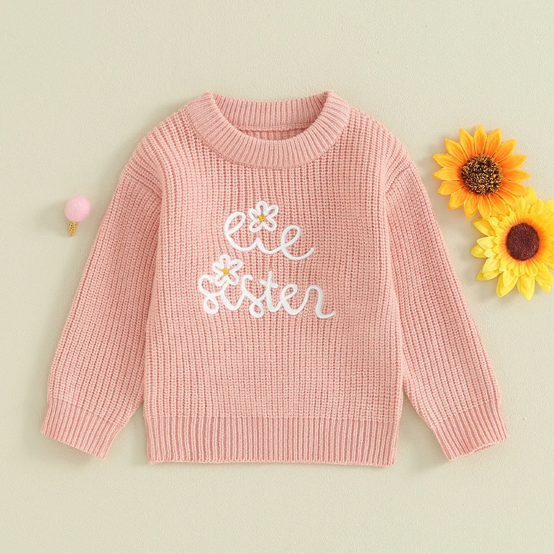 Winter Warm Baby Girl Tops Newborn Sweaters Clothes Cute Long Sleeve Floral Letter Embroidery Knit Infant Pullover For Autumn
Winter Warm Baby Girl Tops Newborn Sweaters Clothes Cute Long Sleeve Floral Letter Embroidery Knit Infant Pullover For Autumn