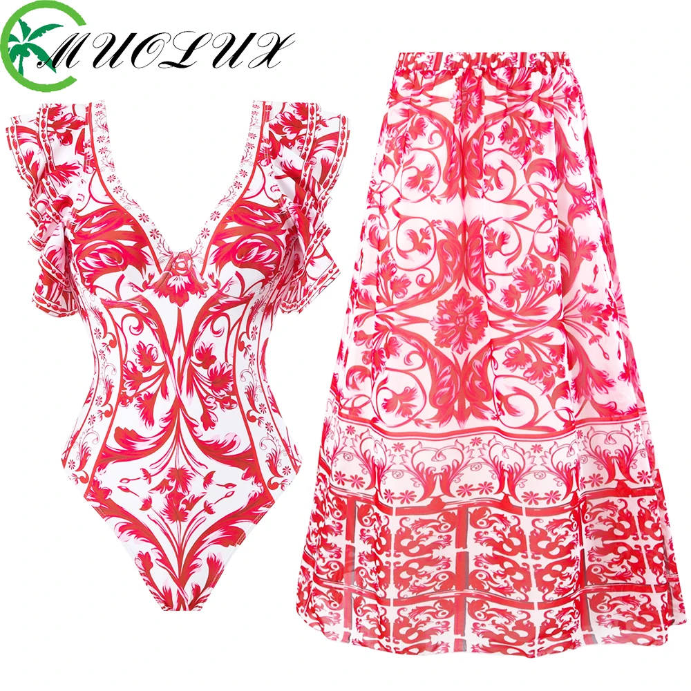 MUOLUX One Piece Women Swimwear 2024 Bikini Set Swimsuit Fashion Ruffle Bikinis Luxury Desigen Sexy 3D Flower Beach Bathing Suit
MUOLUX One Piece Women Swimwear 2024 Bikini Set Swimsuit Fashion Ruffle Bikinis Luxury Desigen Sexy 3D Flower Beach Bathing Suit