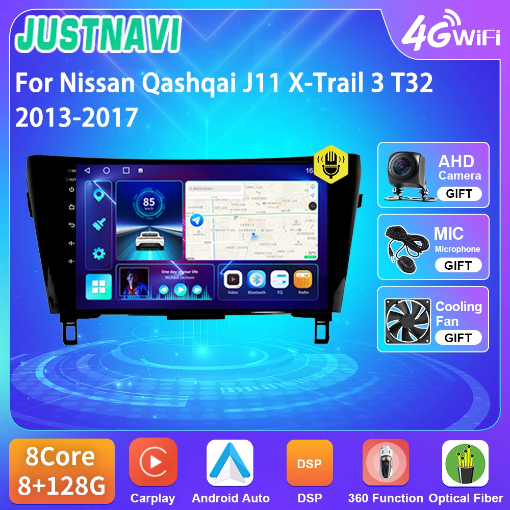 JUSTNAVI Car Radio For Nissan Qashqai J11 X-Trail 3 T32 2013-2017 Android Multimedia Stereo Carplay Autoradio Navigation GPS
JUSTNAVI Car Radio For Nissan Qashqai J11 X-Trail 3 T32 2013-2017 Android Multimedia Stereo Carplay Autoradio Navigation GPS