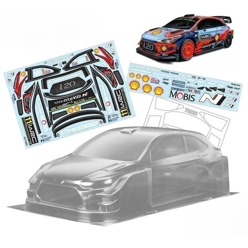 190mm Bodies Rc Rally Car Body Shells 1/10 Scale Hyundaii i20 WRC Clear Bodywork w/ Rear Wing and Decal Sheet for Rc Drift Car 
190mm Bodies Rc Rally Car Body Shells 1/10 Scale Hyundaii i20 WRC Clear Bodywork w/ Rear Wing and Decal Sheet for Rc Drift Car