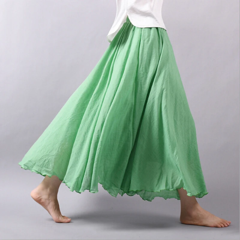 14 Colors Linen Maxi Skirt Pleated Vintage Boho Maxi Long Casual Cotton Beach Skirt Empire A-Line Linen Skirt Ladies
14 Colors Linen Maxi Skirt Pleated Vintage Boho Maxi Long Casual Cotton Beach Skirt Empire A-Line Linen Skirt Ladies