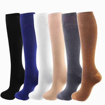 INBIKE: Equipamento de Ciclismo de Alta Qualidade a um Preço Incrível 7 Compression Stockings Men Women 20-30 MmHg Nursing Cycling Socks Blood Circulation Promotion Slimming Compression Socks
