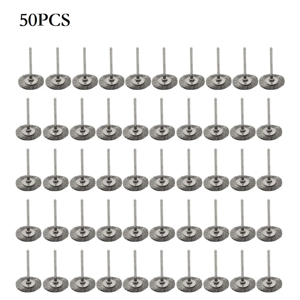 50 Pcs Electric Drill Brush Stainless Steel Wire Brushes 3mm Round Shank Removal Wheel For Rotary Tool Die Grinder Parts
50 Pcs Electric Drill Brush Stainless Steel Wire Brushes 3mm Round Shank Removal Wheel For Rotary Tool Die Grinder Parts