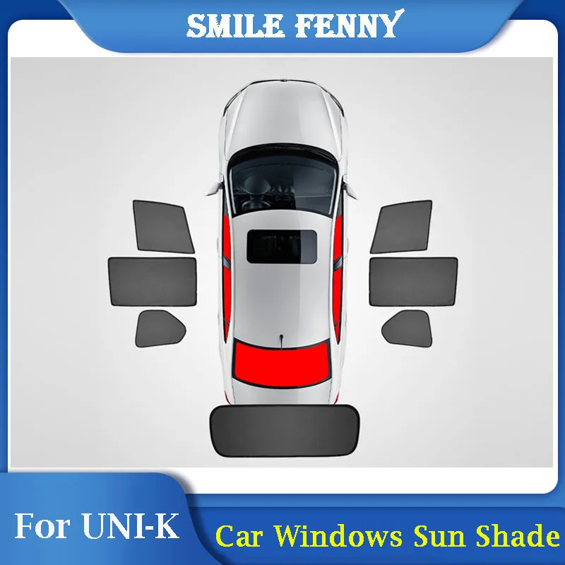 

For Changan UNI-K UNI K 2021 2022 Car Sunshade UV Heat Protection Cover Mesh Curtain Side Window Sunshield Sun Visor