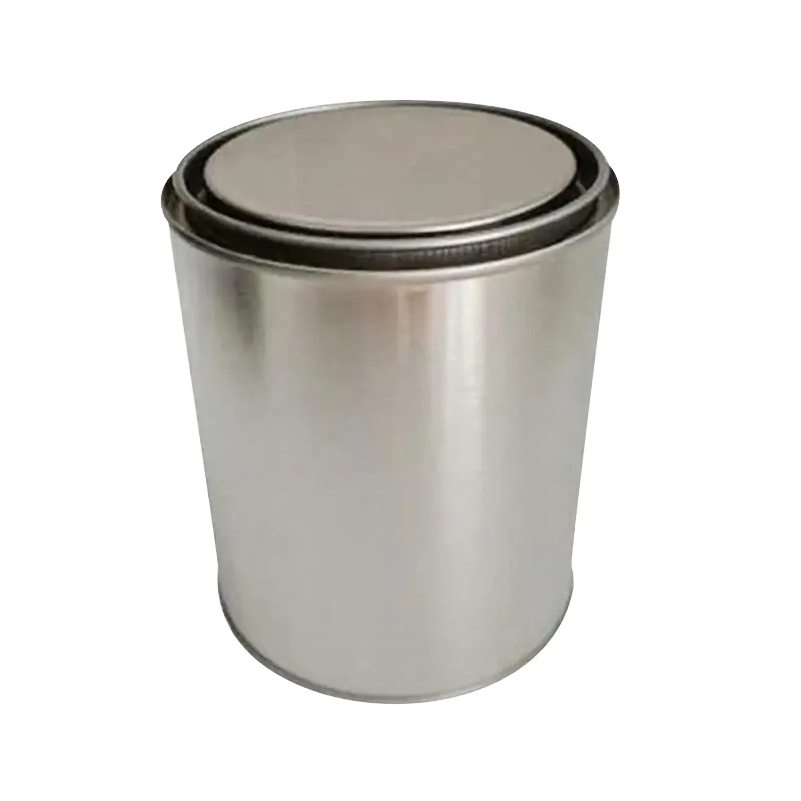 

1 kg Iron Can Metal Storage Jar A Step Mixed Silver Round Iron Lid Canister