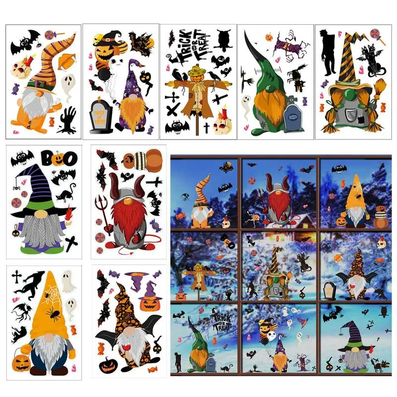 Cute Halloween Window Clings Halloween Glass Window Gnome Stickers 9 Sheets Silhouette Dwarf Stickers For Window Glass Decor
Cute Halloween Window Clings Halloween Glass Window Gnome Stickers 9 Sheets Silhouette Dwarf Stickers For Window Glass Decor