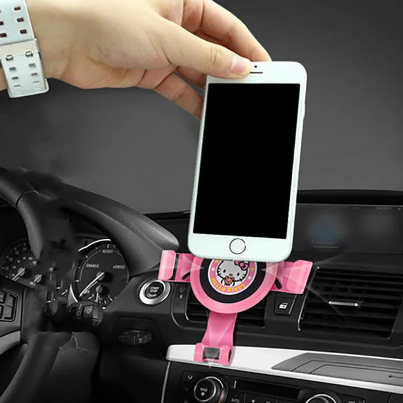 kawaii Sanrio Hello Kitty Car Phone Holder cute cartoon Gravity In Car Air Vent Clip Smartphone Stand universal GPS Stand In Car
kawaii Sanrio Hello Kitty Car Phone Holder cute cartoon Gravity In Car Air Vent Clip Smartphone Stand universal GPS Stand In Car