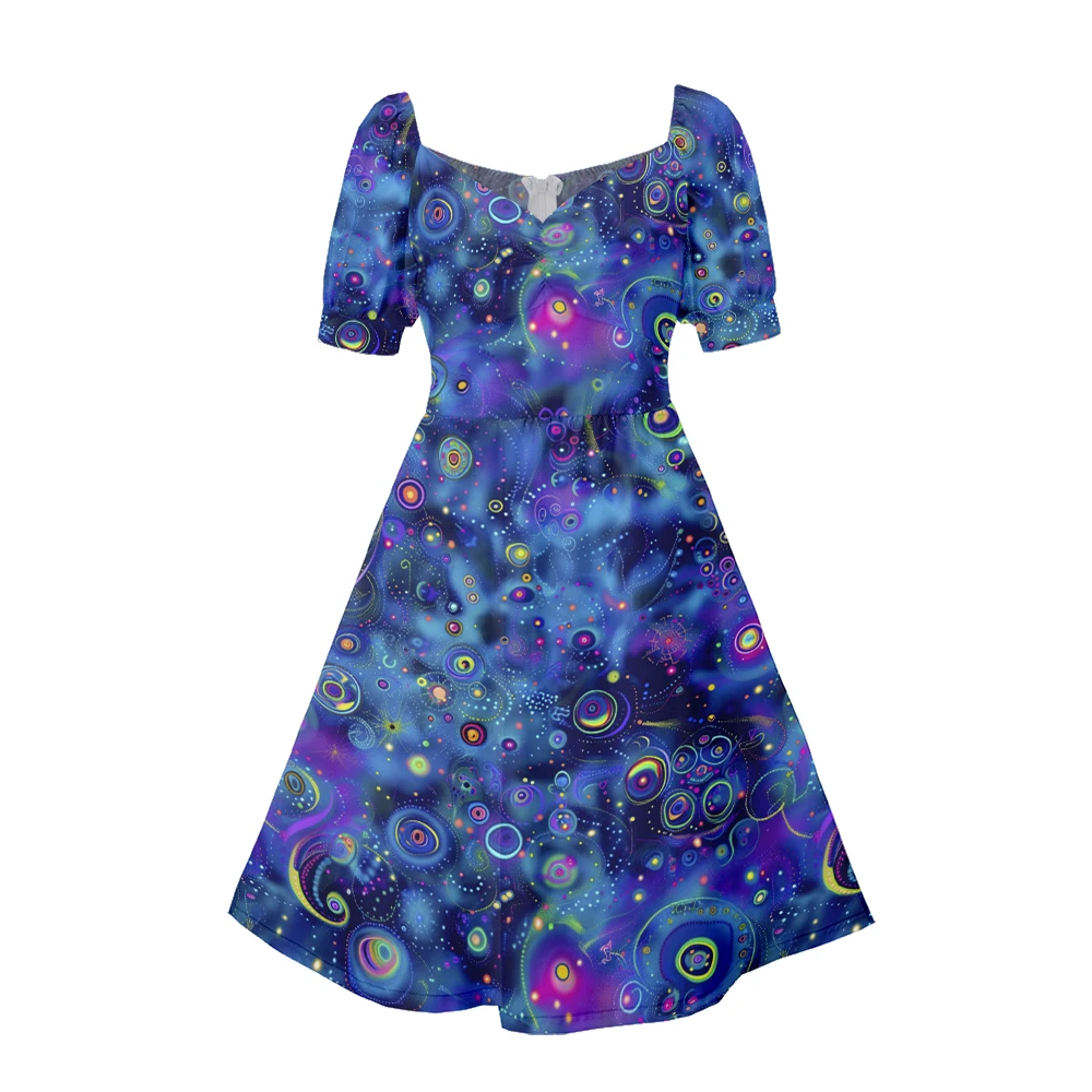Flower Print Women's Dress with A-line Skirt and Fluffy Sleeves for Casual and Party Occasions in 2024 Summer
Flower Print Women's Dress with A-line Skirt and Fluffy Sleeves for Casual and Party Occasions in 2024 Summer