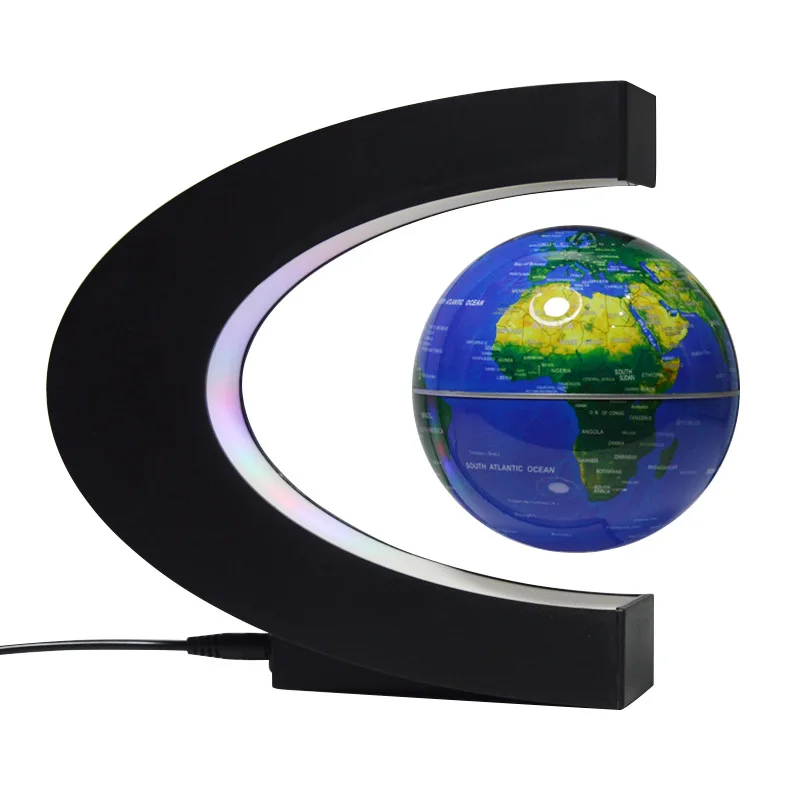 EU Plug LED Light C Shape Magnetic Levitation Floating Globe World Map with Gifts School Teaching Equipment Desk Decoration
EU Plug LED Light C Shape Magnetic Levitation Floating Globe World Map with Gifts School Teaching Equipment Desk Decoration