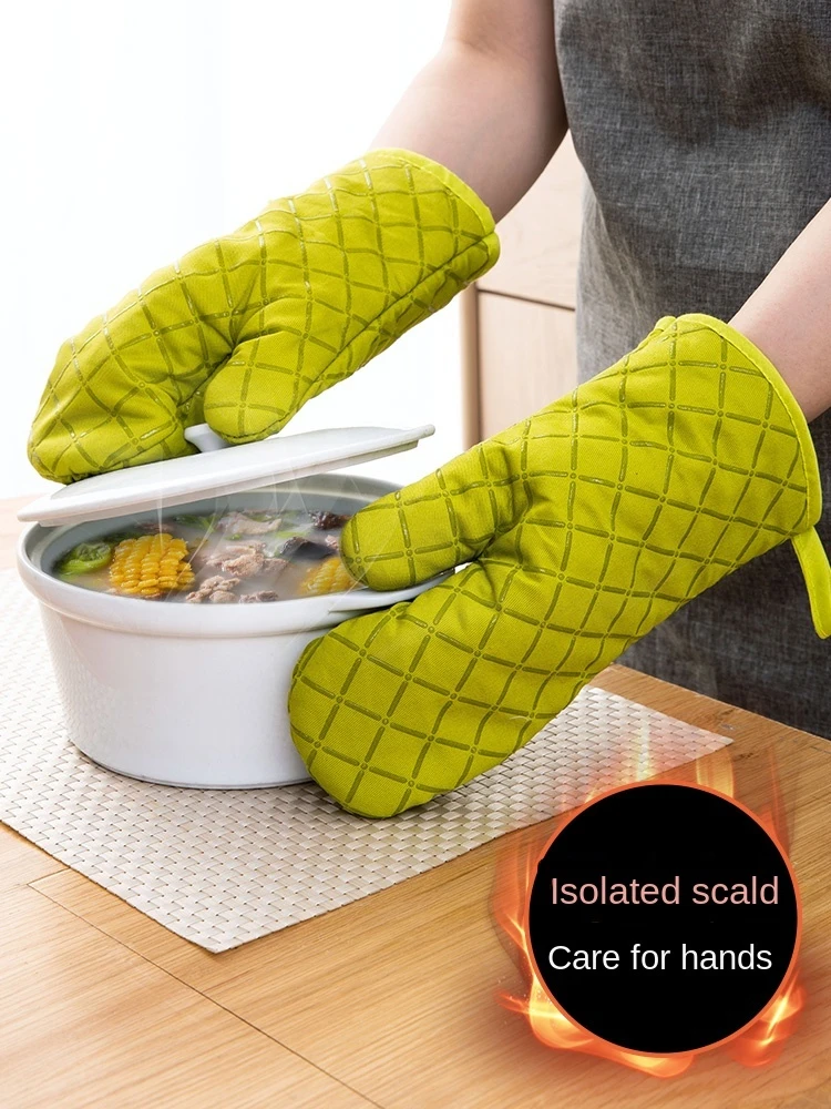 

Silicone Thermal Insulation Gloves High Temperature Resistant Microwave Oven Anti-Scald Guard Kitchen Oven Special Use Gloves
