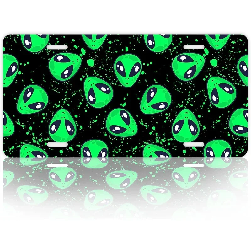 Car Front License Plate Green Aliens License Plates Cover Rust Proof Stainless Steel Metal Car Plate Tag Screw for Men Women
Car Front License Plate Green Aliens License Plates Cover Rust Proof Stainless Steel Metal Car Plate Tag Screw for Men Women