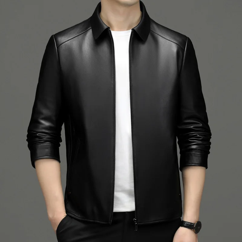 2022 new autumn sheepskin genuine leather jacket for men's leather jacket, versatile middle-aged casual Hening jacket top trend
2022 new autumn sheepskin genuine leather jacket for men's leather jacket, versatile middle-aged casual Hening jacket top trend