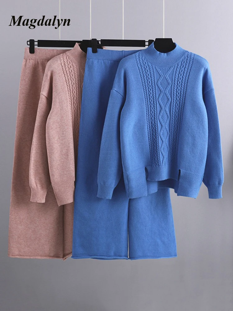 Magdalyn Women Irregular Knitted Suits Fashion Warm Casual Office Tracksuits Winter Two Pieces Sweater Long Wide Leg Pants Sets
Magdalyn Women Irregular Knitted Suits Fashion Warm Casual Office Tracksuits Winter Two Pieces Sweater Long Wide Leg Pants Sets