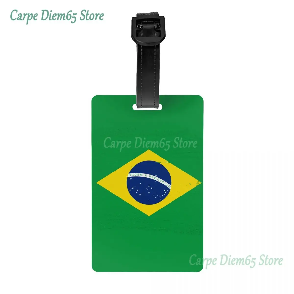 

Custom Flag Of Brazil Luggage Tag Privacy Protection Brazilian Proud Baggage Tags Travel Bag Labels Suitcase