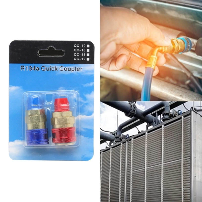 2x R134a Quick Coupler Converter Adapter Sealing for Automotive Air Conditioner Drop Shipping
2x R134a Quick Coupler Converter Adapter Sealing for Automotive Air Conditioner Drop Shipping