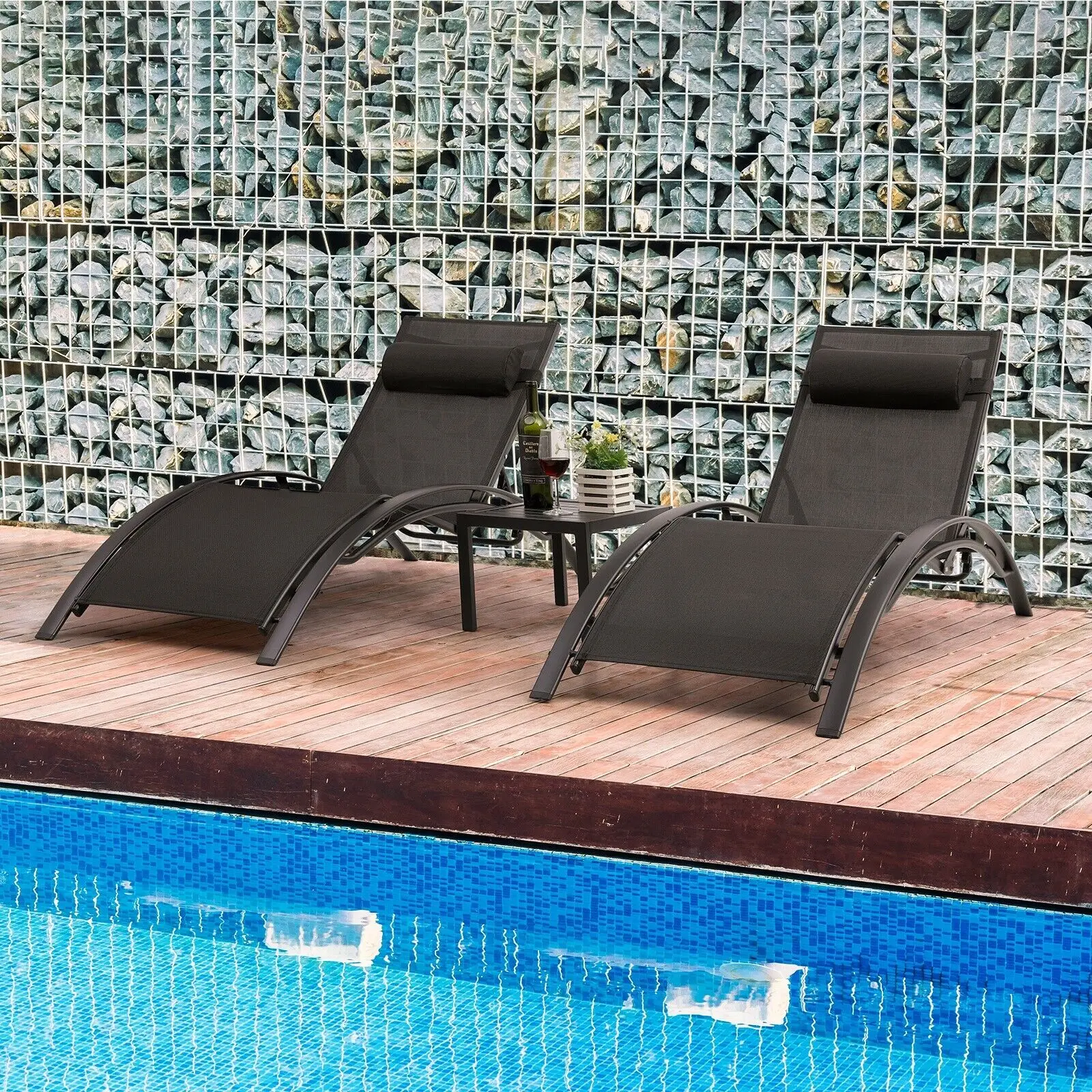 Patio Deck Chair Set Beach Pool Do Sun Lounger Outdoor Black 3 Pack Beach Chair Outdoor Chairs
Patio Deck Chair Set Beach Pool Do Sun Lounger Outdoor Black 3 Pack Beach Chair Outdoor Chairs