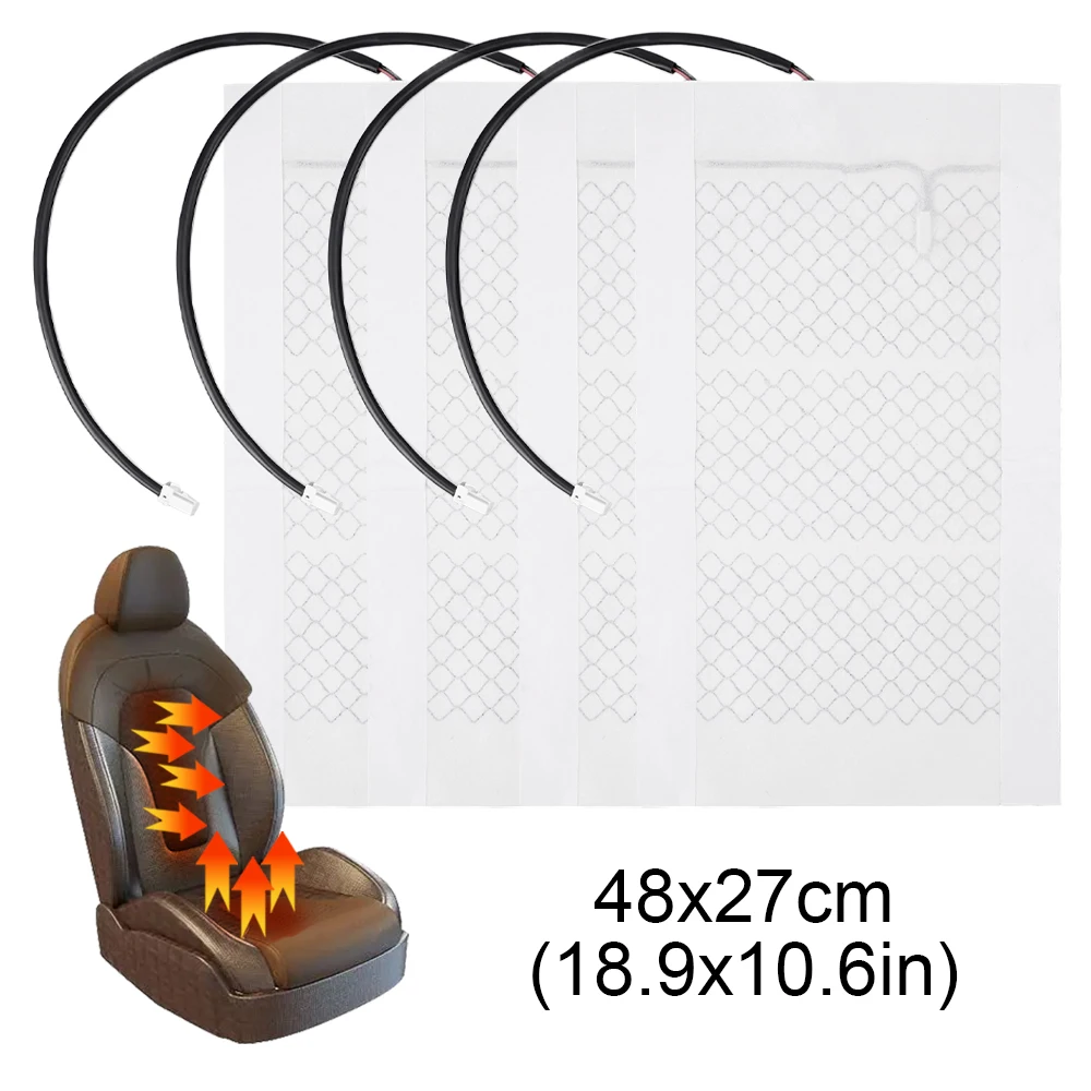 2Pcs/4Pcs 12V Carbon Fiber Car Seat Heating Pad Car Universal Winter Can Be Cut Seat Heating Pad Size 48*27Cm 2Pcs/4Pcs 12V Carbon Fiber Car Seat Heating Pad Car Universal Winter Can Be Cut Seat Heating Pad Size 48*27Cm